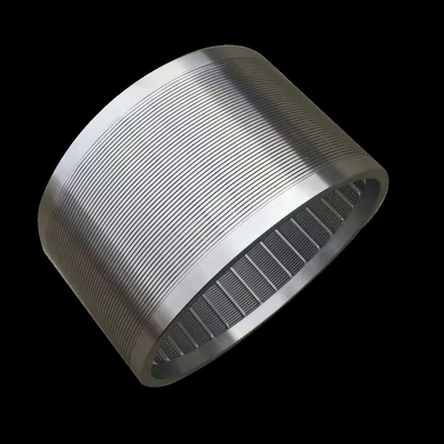 Moinho de contas External Axial de fora para dentro SS304 aço inoxidável Flange 80 malha Wedge Wire Basket