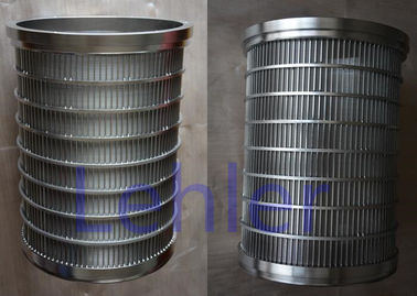 Cilindros da tela de fio da cunha PSB-280, cesta do filtro de água fora ao tipo interno