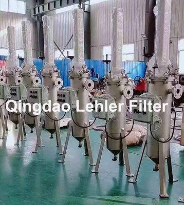 Filtros automáticos de autolimpeza de cilindro de ar pneumático personalizável para filtragem industrial