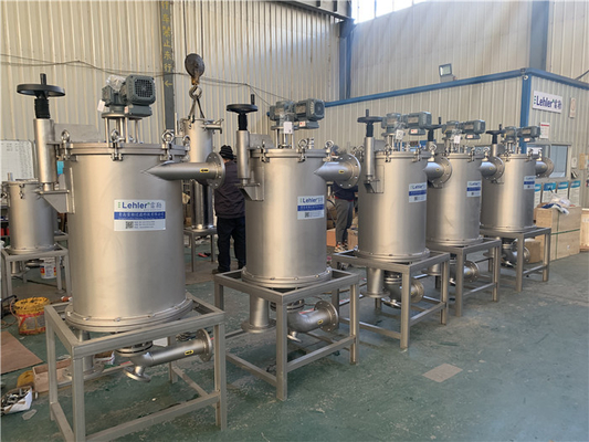 Conexão de entrada / saída de flange Automação de auto-limpeza Revestimento de filtro de raspagem externo Para dimensionamento de papel